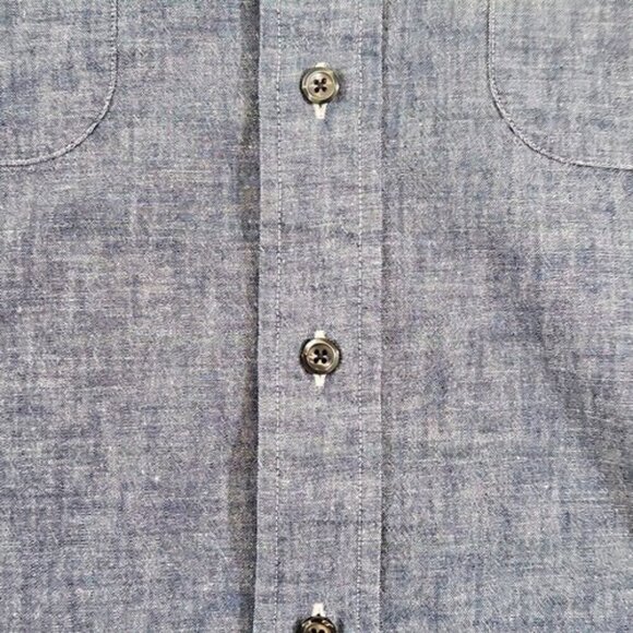 Ratio Clothing Button Up Shirt Men's XL Light Blue Long Sleeve Made In USA - Picture 7 of 15